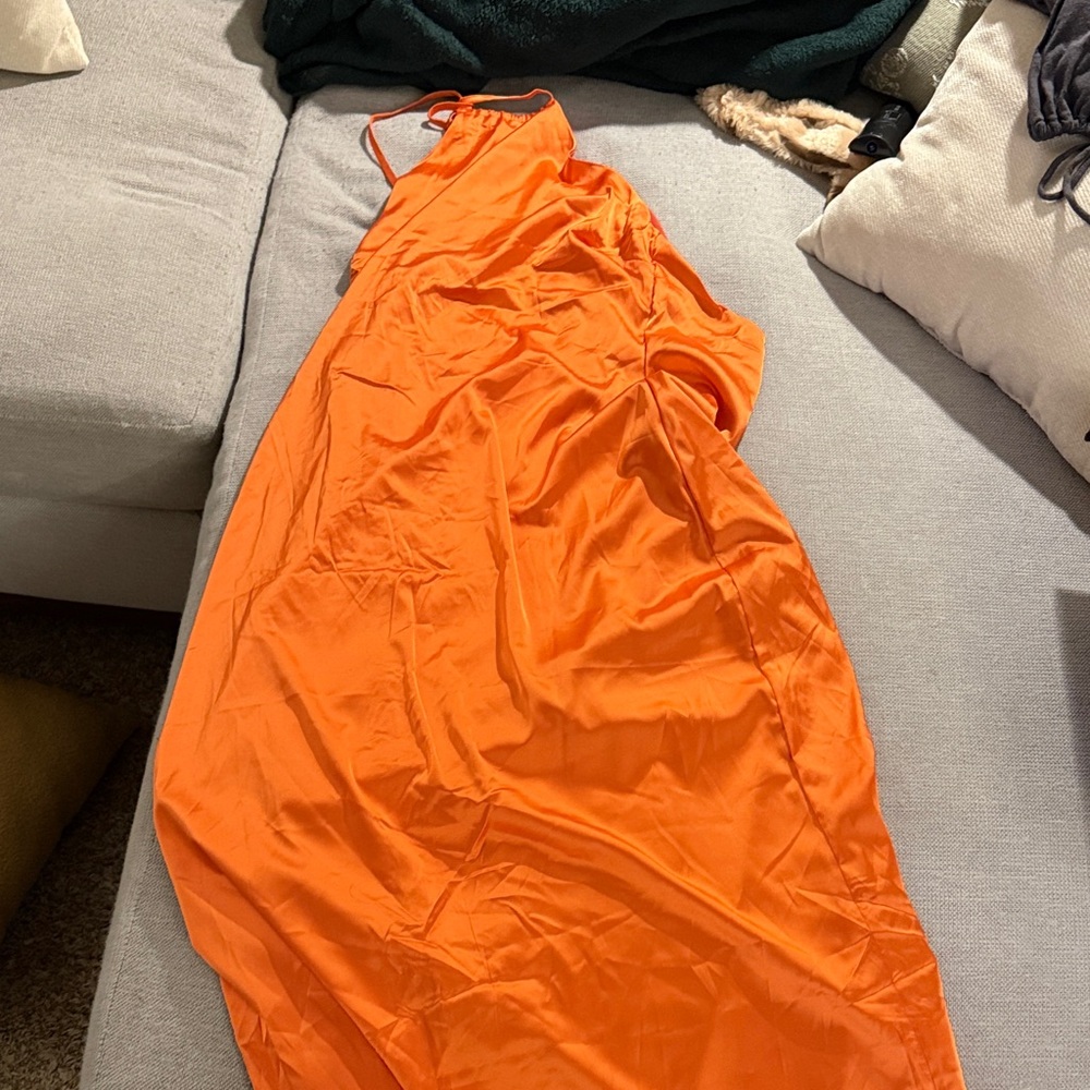 Peppermayo Bold Orange Dress